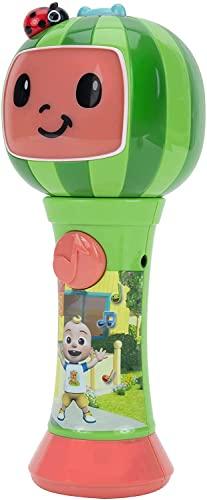 CoComelon First Act Discovery CoComelon Musical Sing-Along Microphone Plays Clips of The Thank You Song - Musical Instruments for Kids, Toddlers, and Preschoolers