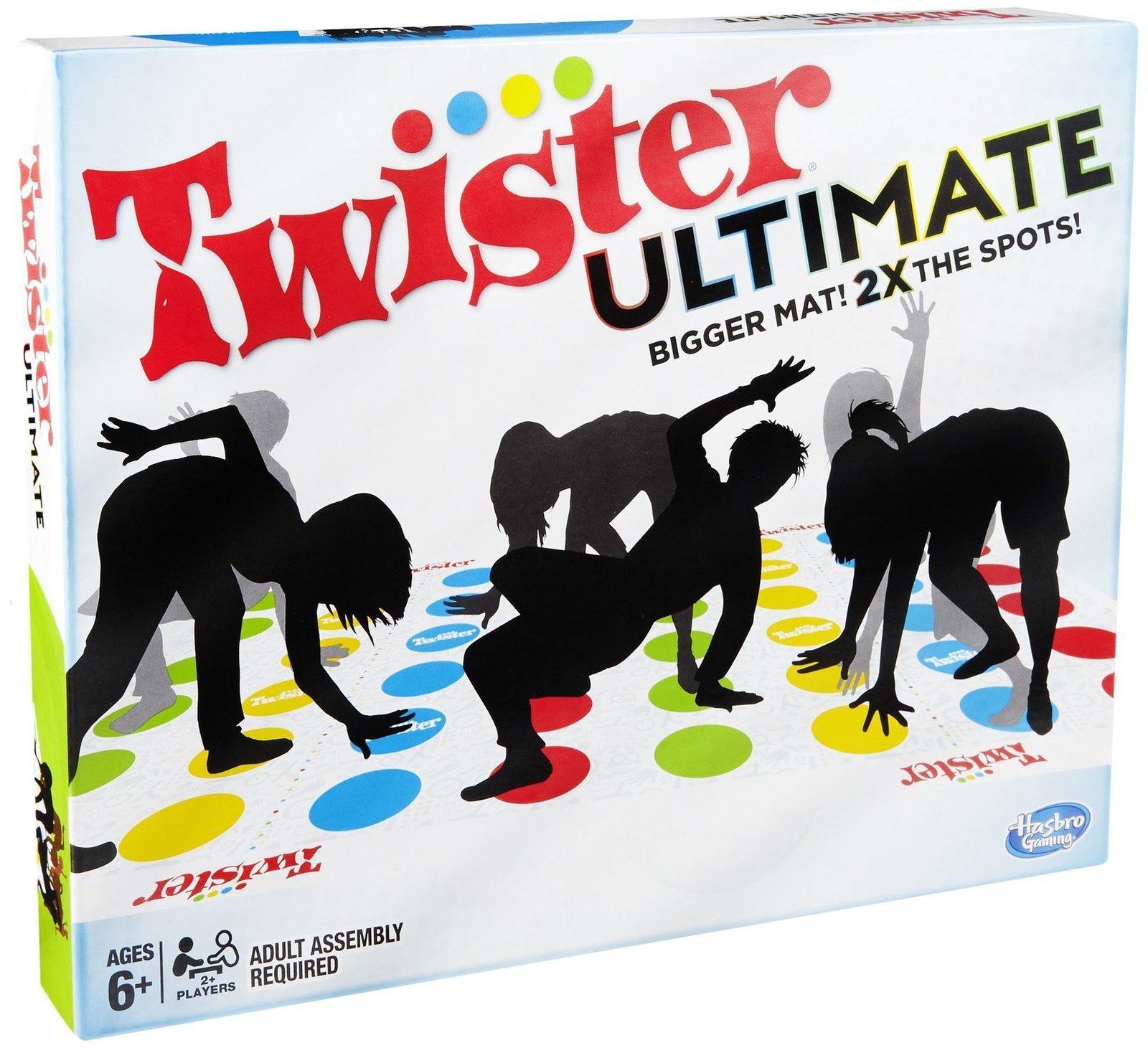 Hasbro Gaming Hasbro Gaming Twister Ultimate: Bigger Mat, More Colored Spots, Family, Kids Party Game Age 6+; Compatible with Alexa (Amazon Exclusive)