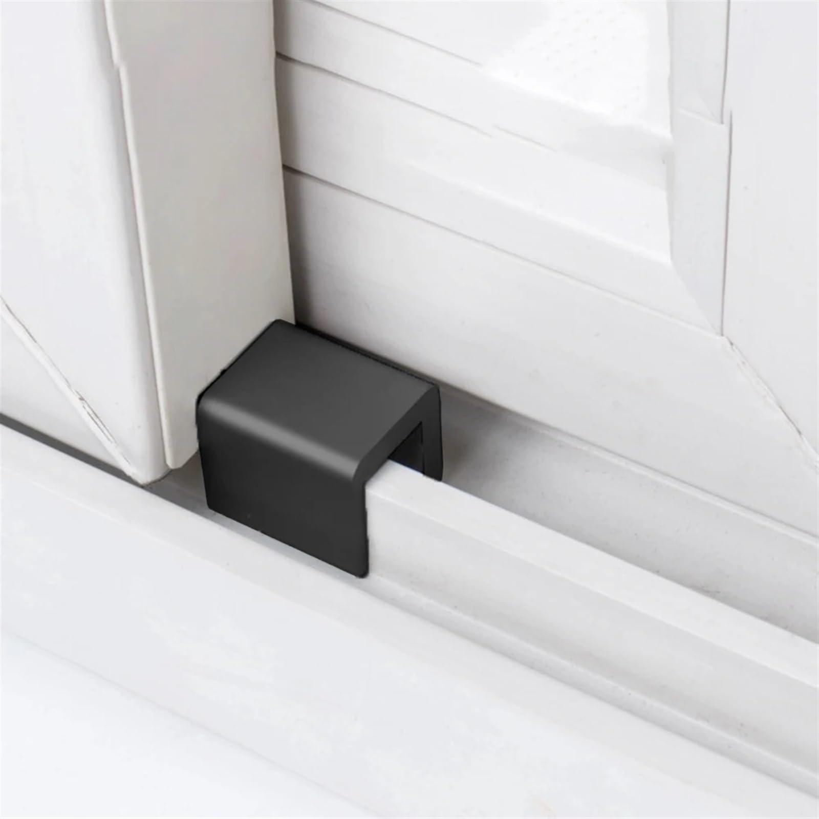 ATIUHIFR Aluminum Sliding Window Lock Sliding Sash Stopper Cabinet Locks Straps Doors Security Lock Baby Kids Door Lock 1Pcs(Double hole,10PCS)