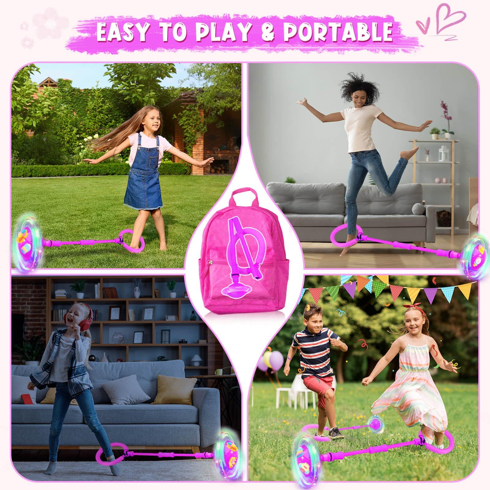 Gretex Gretex Skip it Girls Toys Age 6-8 Years Old: Outdoor Toys for Kids Ages 4-8 Girls Toys 8-10 Gifts for 6 Year Old Girl 8 Year Old Girl Birthday Gift Ankle Skip Ball for Kids Age 8-12 Years Old