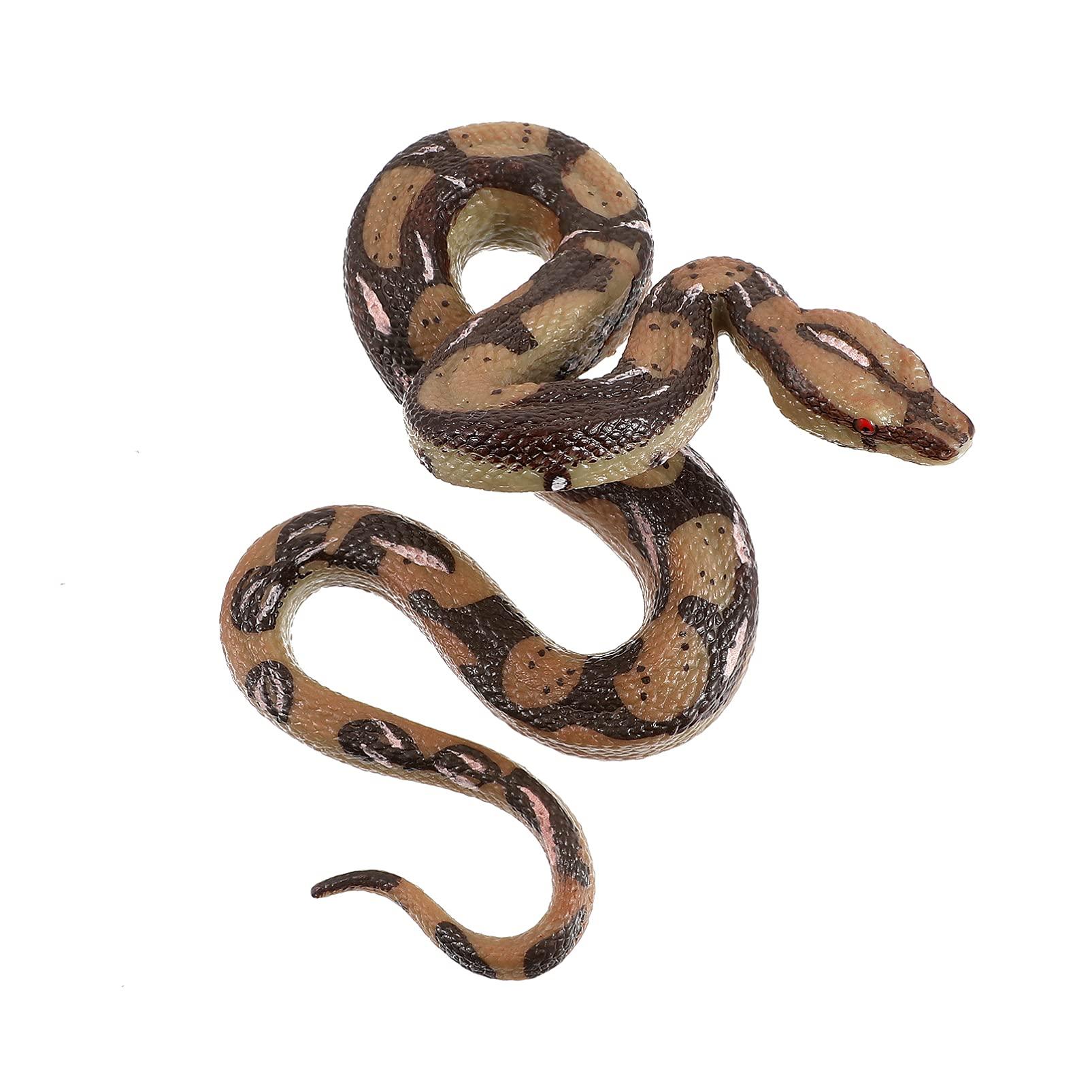 VALICLUD Realistic Rubber Snakes Fake Snake Pranks Scary Snake Toys for Garden Props Trick Halloween Decoration