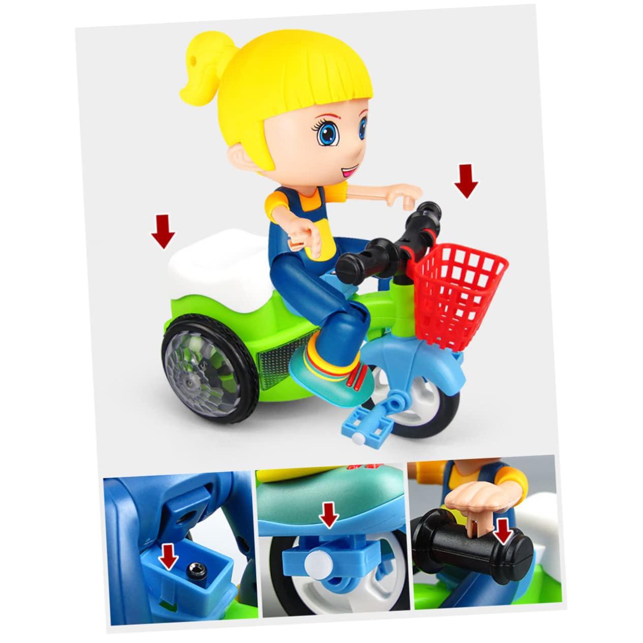 Hemoton HEMOTON Toy Tricycle for Boys and Girls Stunt and Intelligent Led Lights Easy to Install Random Color Toddler Bike