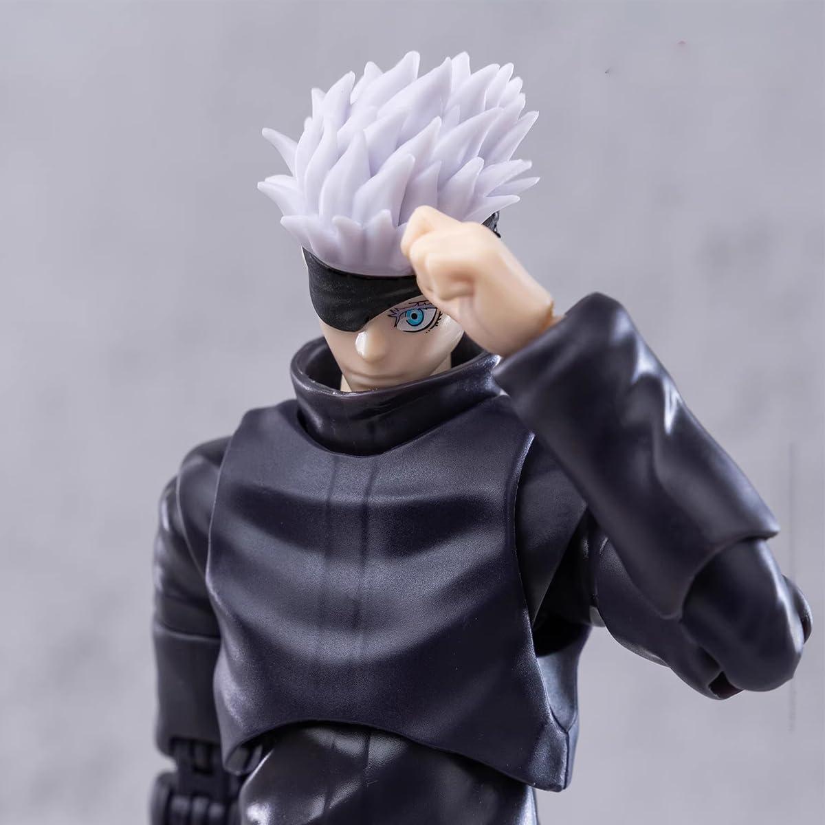 QAHEART QAHEART Fushiguro Megumi Action Figure, 18cm Anime JJK Figure Model Statue Movable Figure, Changeable Face Handmade Collectible Desktop Decoration Gifts for Fans