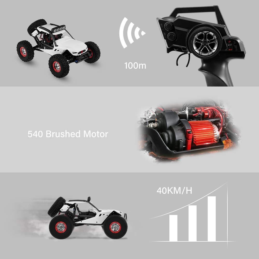 GoolRC GoolRC WLtoys 12429 RC Car, 1:12 Scale 2.4GHz Remote Control Car, 4WD 40KM/H High Speed RC Rock Crawler, All Terrain Off Road Truck for Adults and Kids