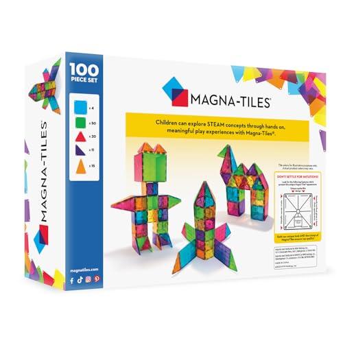 Magna Tiles MAGNA-TILES Classic 100-Piece Magnetic Construction Set, The ORIGINAL Magnetic Building Brand