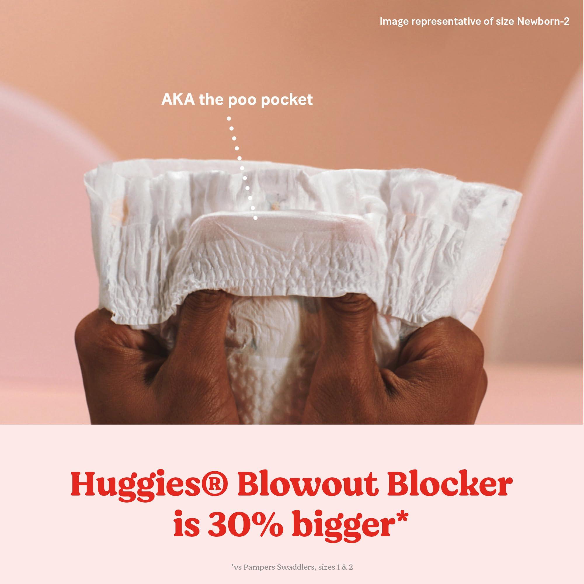 HUGGIES Huggies Size 3 Diapers, Little Snugglers Baby Diapers, Size 3 (16-28 lbs), 68 Count