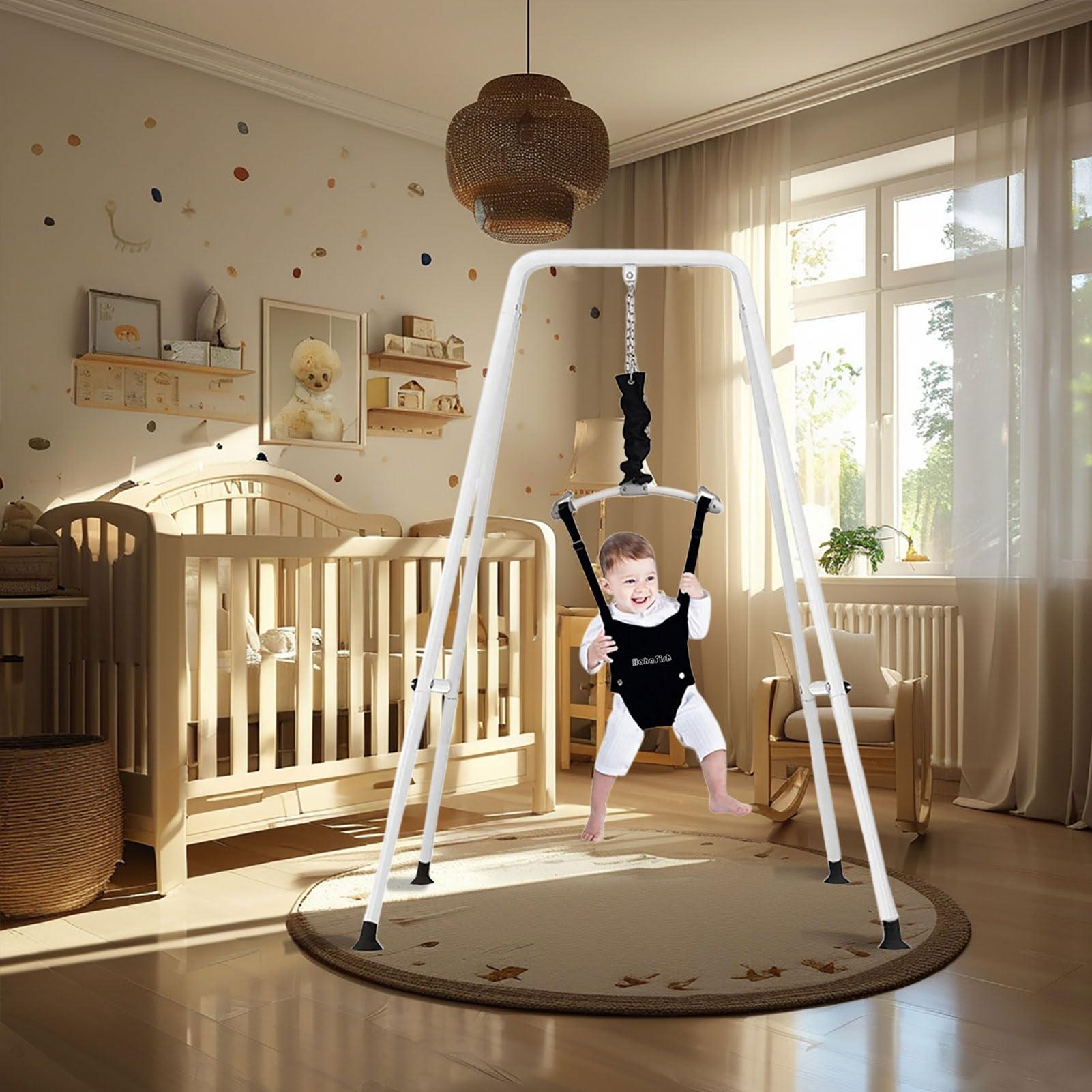 HI SUYI Baby Door Jumper and Bouncer with Stand for Active Babies That Love to Jump and Have Fun Toddler Infant