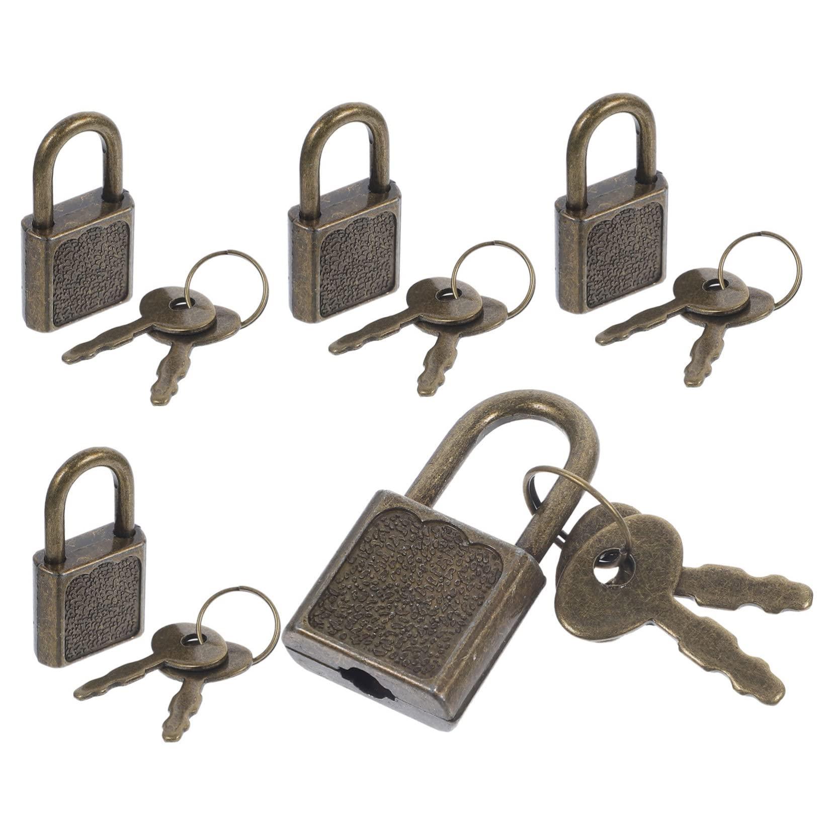 Vaguelly Vaguelly 15 Sets Treasure Chest Lock Padlock with Digital Lock Lockers Key Lock s Locker Lock Combination Lock Padlocks with Keys Combo Lock Bin Kit Door Plastic