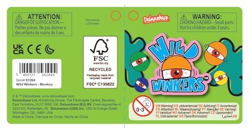 Wild Winkers Wild Winkers - Dolphin from Deluxebase. Squeeze Toy Dolphin with Popping Eyes. Stress Fidget Toy for Adults and Kids. Squishy Toy Animal Figures for Kids Party Favors and Stress Toys.