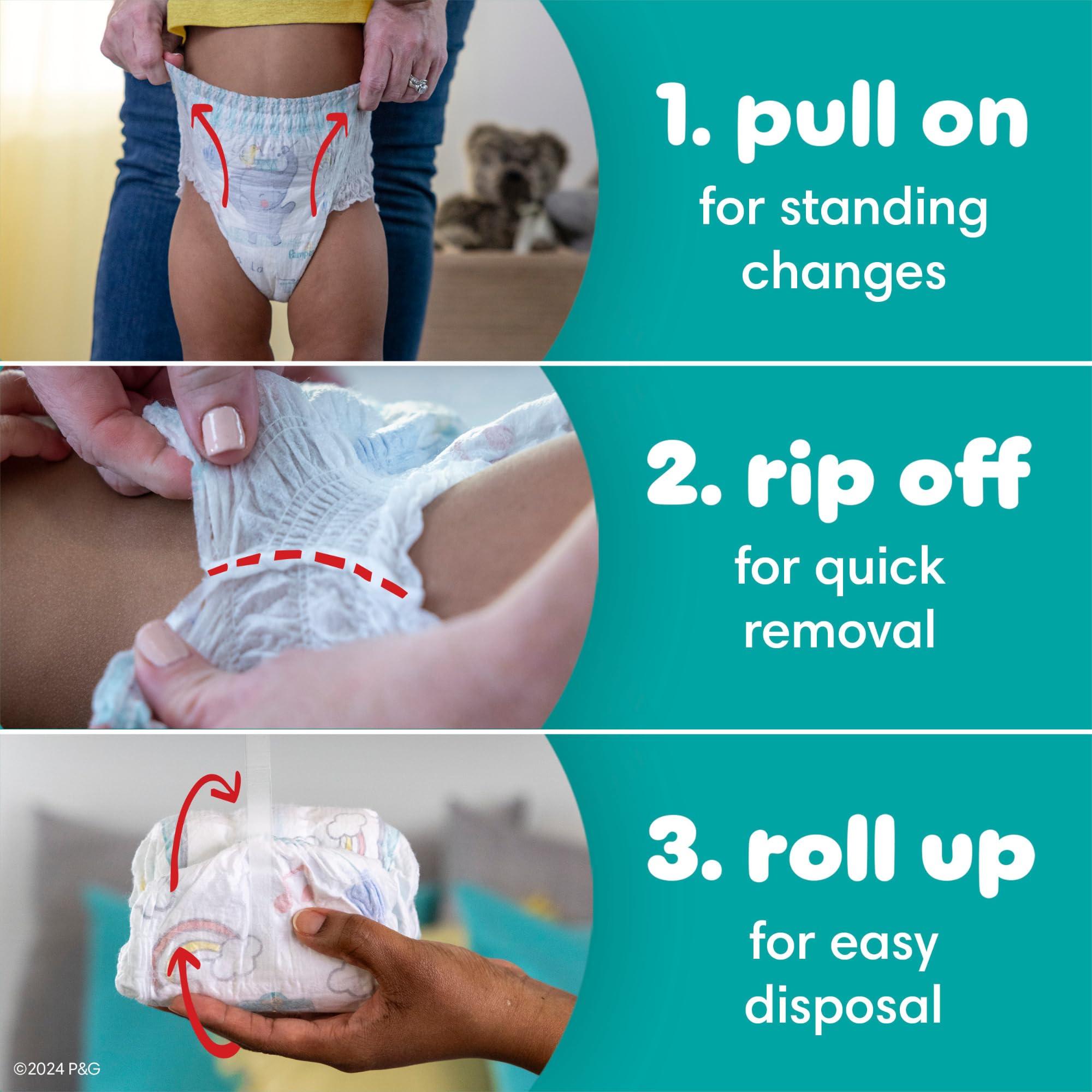 Pampers Pampers Diapers - Swaddlers 360 - Size 3, 156 Count, for up to 100% Leakproof Premium Skin Protection