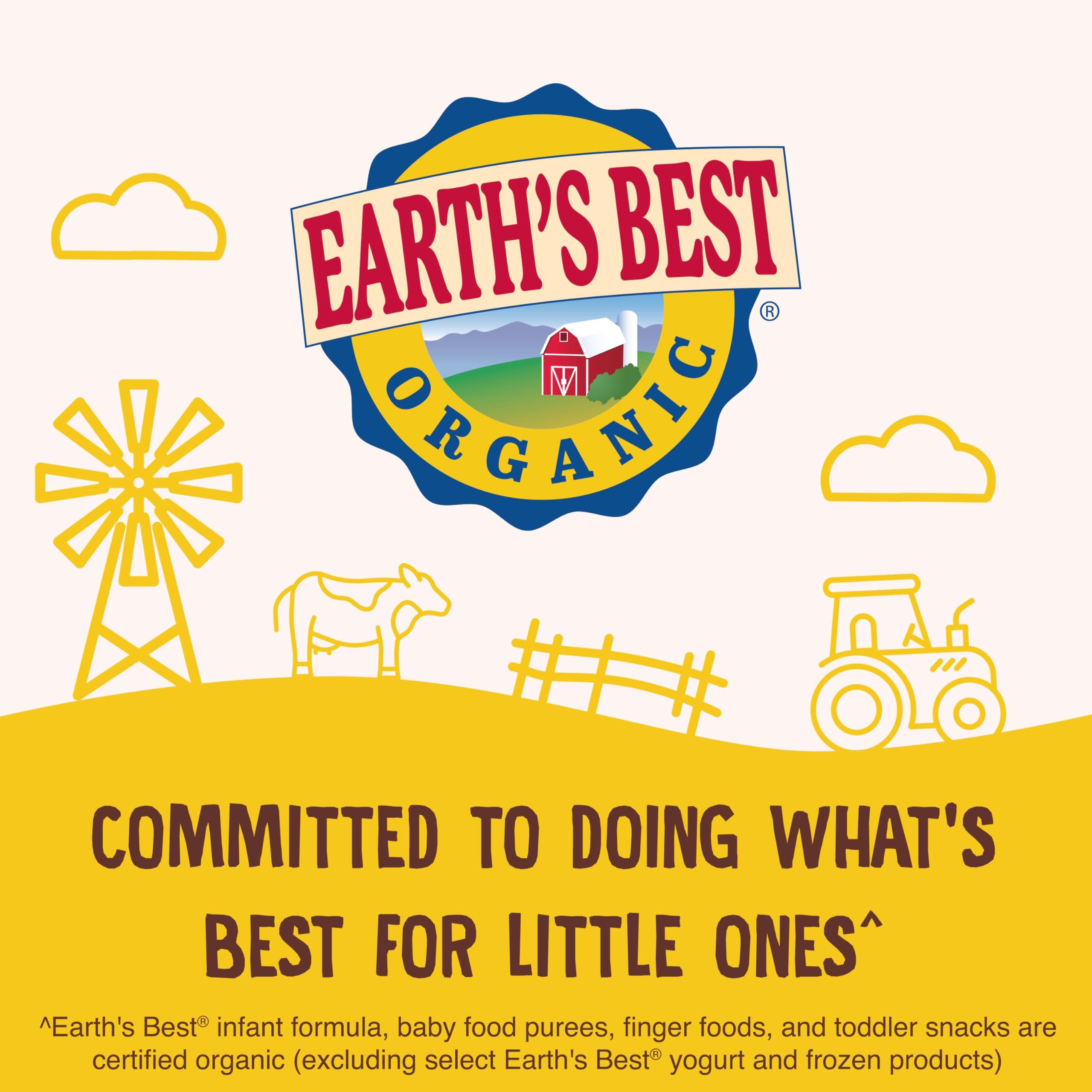 Earth's Best Earth's Best Organic Baby Food, Organic Whole Grain Oatmeal Baby Cereal, Non-GMO, Easily Digestible and Iron Fortified Baby Food, 8 oz Box (Pack of 12)