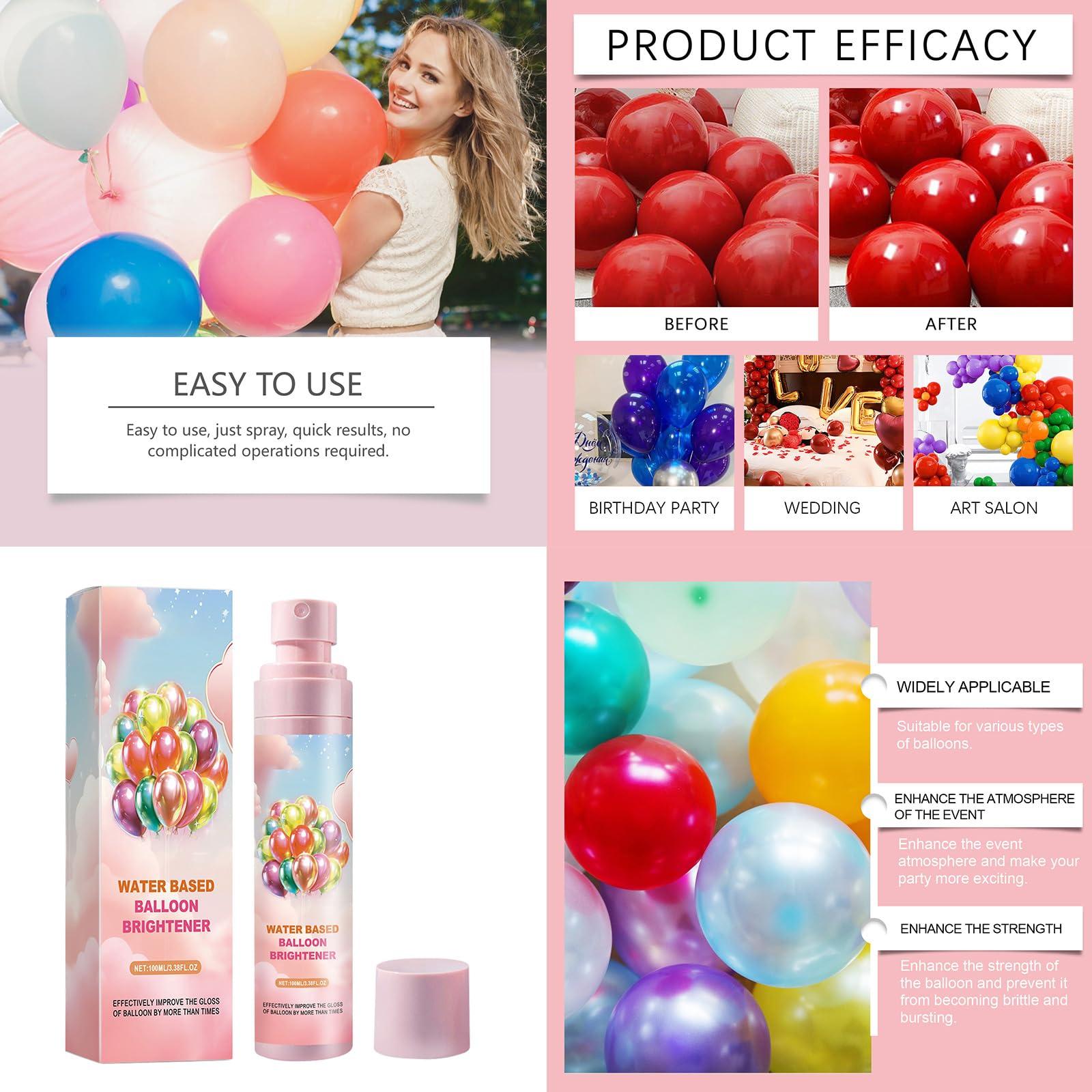 MLWSKERTY 100ml Balloon Gloss Enhancer Balloon Brightener Balloons Bright For Birthday And Festival Decoration