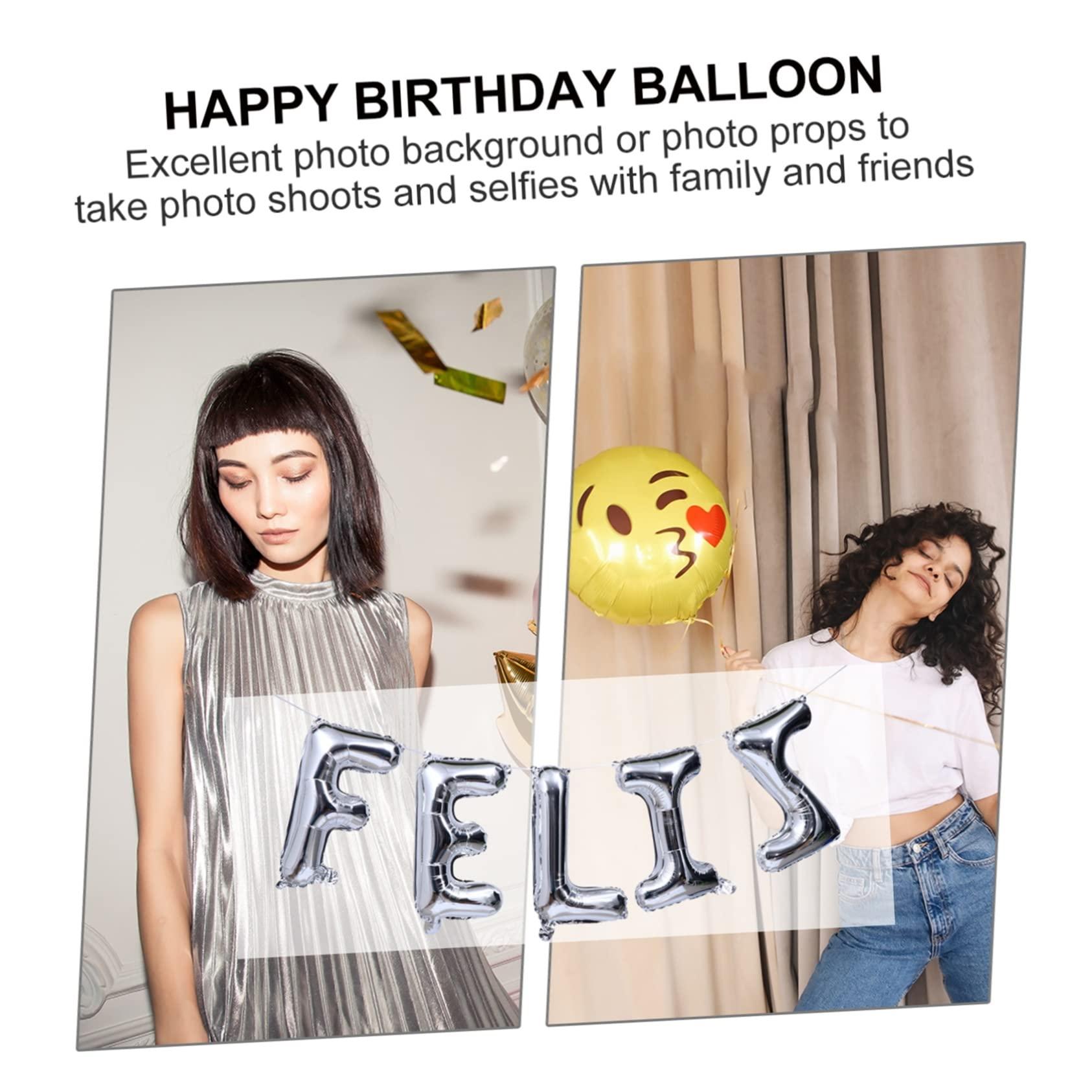 CAXUSD 1 Set Happy Birthday Balloon Lovely Balloons Birthday Accessory Aluminium Film Balloons Party Supplies Decorative Balloons Birthday Balloons Party Balloons Birthday Ornament