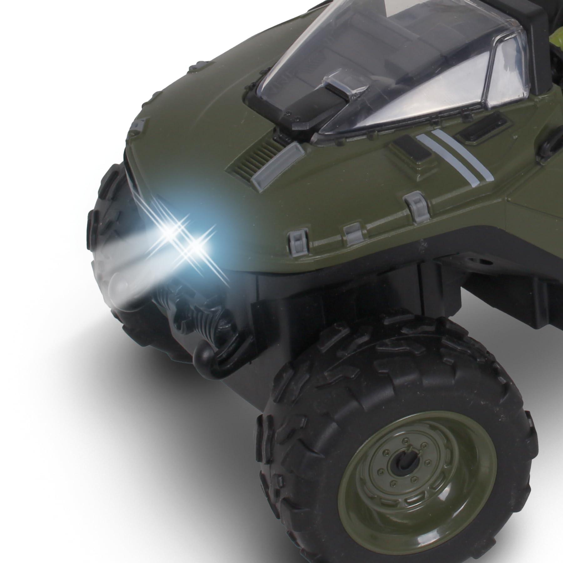NKOK NKOK Halo Infinite RC: Battle Hog UNSC Warthog -W/Master Chief & Spartan, 2.4 GHz Radio Control w/Turbo Boost Vehicle