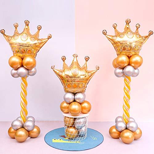 MYUBWTF MYUBWTF 6 Pieces 40 inch Large Gold Crown Balloons, Giant Foil Cap Balloon, Aluminum Foil Helium Balloons for Birthday Wedding Party Decorations Anniversary Party Halloween Christmas (40-inch)
