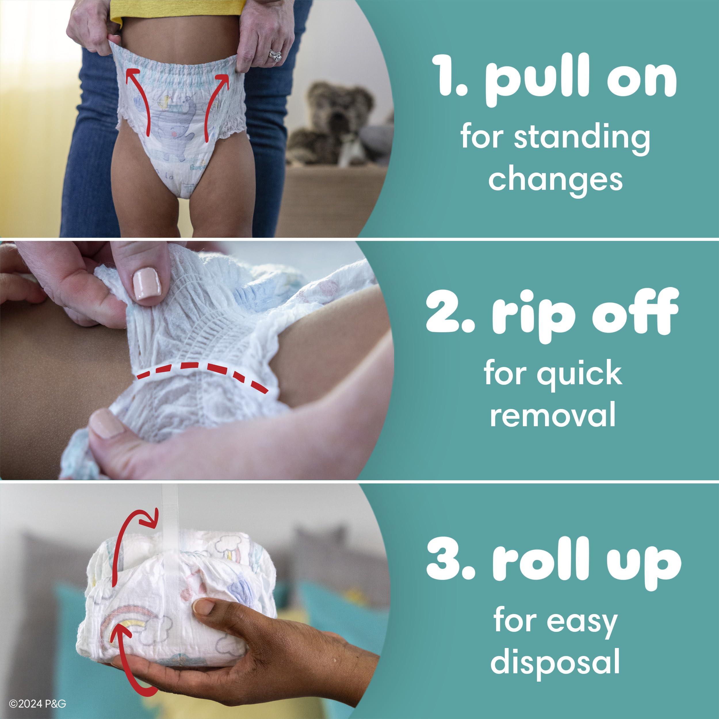 Pampers Pampers Diapers - Swaddlers 360 - Size 5, 52 Count, for up to 100% Leakproof Premium Skin Protection