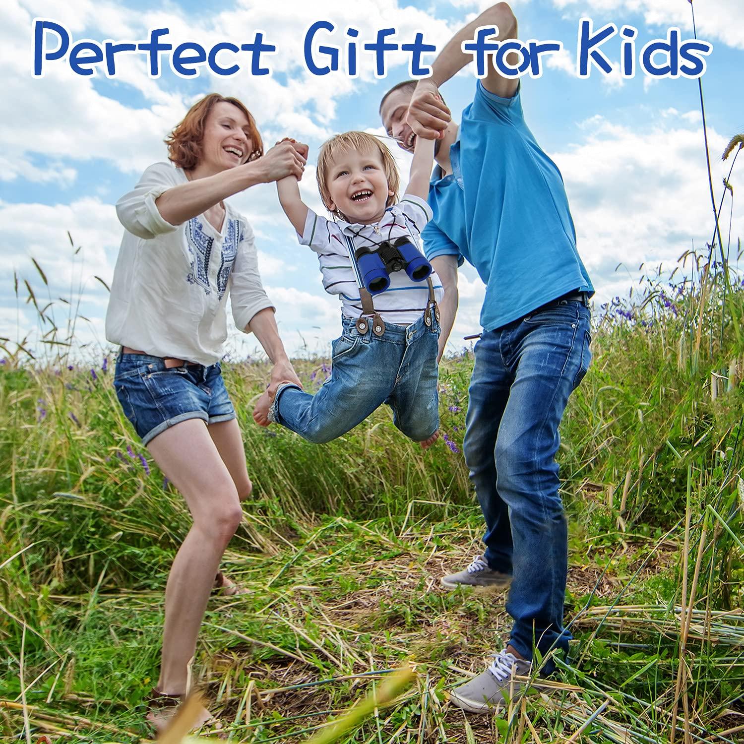 Scotamalone Scotamalone Kids Binoculars Shock Proof Toy Binoculars Set for Age 3-12 Years Old Boys Girls Bird Watching Educational Learning Hunting Hiking Birthday Presents