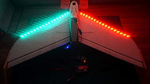 elechawk elechawk Remote Controlled LED Light Strip for RC Fixed Wing Airplane Flying Wing Plane AR Wing Drone Model Car Truck