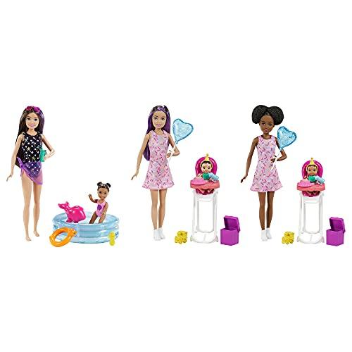 Barbie Barbie Skipper Babysitters Inc Playset with Skipper Doll, Color-Change Small Doll, Pool, Squirt Whale Toy & Accessories
