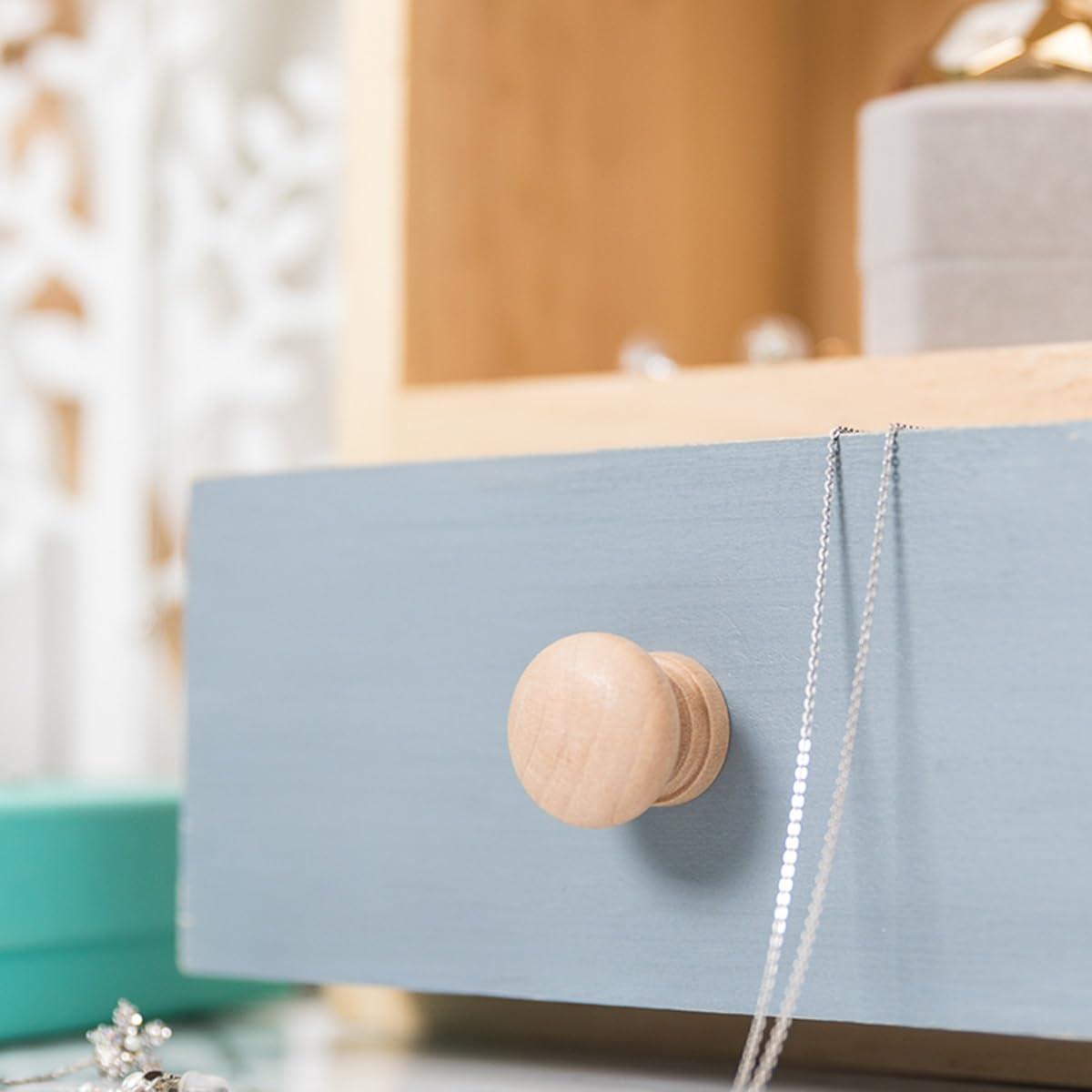 CIPPRO CIPPRO Floating Window Wooden Display Cabinet, House Drawer Combination Cabinet, Figurine Display Stand, Bedside Desktop, Cosmetics Storage Cabinet(Green,30cm)