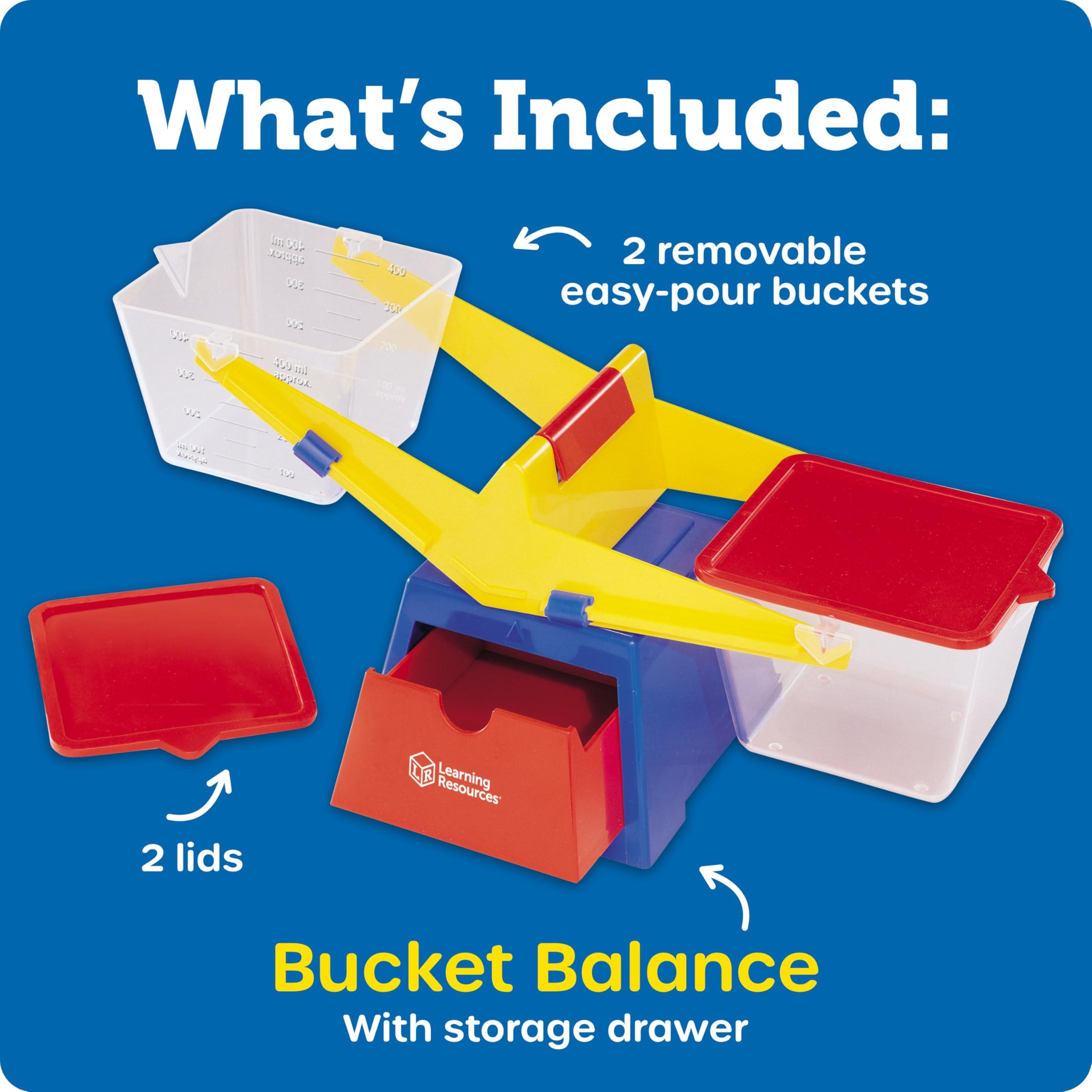 Learning Resources Learning Resources Primary Bucket Balance Teaching Scale - 1 Piece, Ages 3+, Math for Preschoolers, Classroom Balance Scale, Balance Scale for Kids, Science for Kids,Back to School Supplies