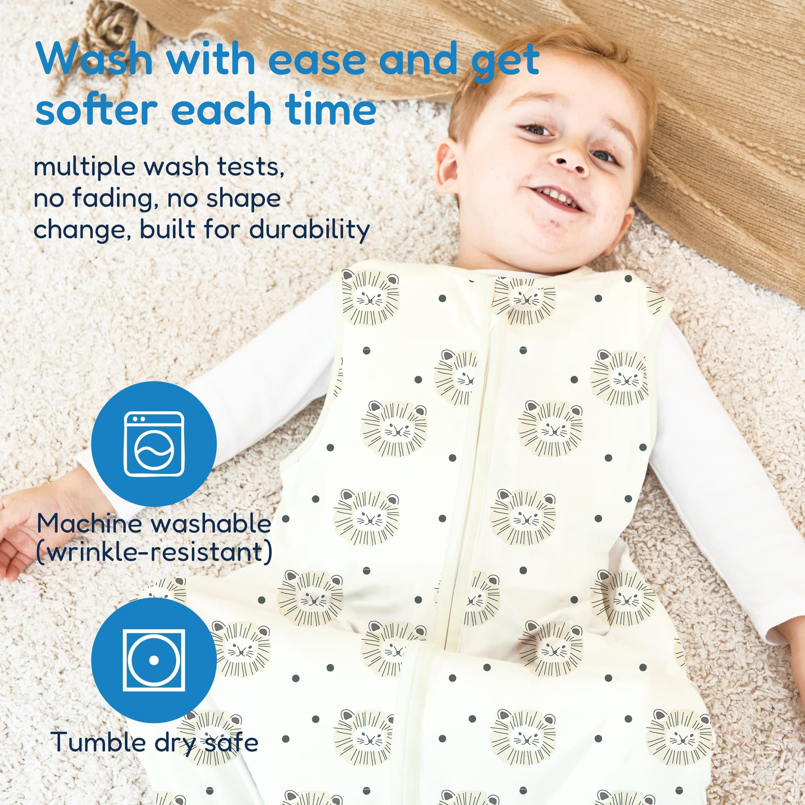 TotAha TotAha Toddler Sleep Sack 2T-3T-4T, 0.5 TOG Summer Light Sleeping Sacks, Soft Wearable Blanket Baby Sleep Bag with 2-way Zipper, X-Large