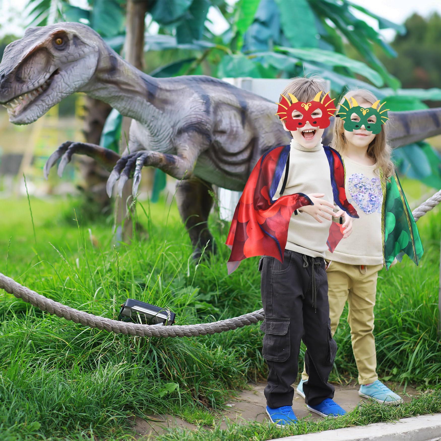 Creatoy Creatoy Dragon-Wings bulk Kids Dress-Up Costume for Boys Girls Dinosaur Cape with dragon masks Toddler Dragon Party decorations Birthday Gifts Halloween Supplies
