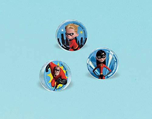 amscan amscan Assorted Kids Incredibles 2 Bounce Balls- 4 pcs.