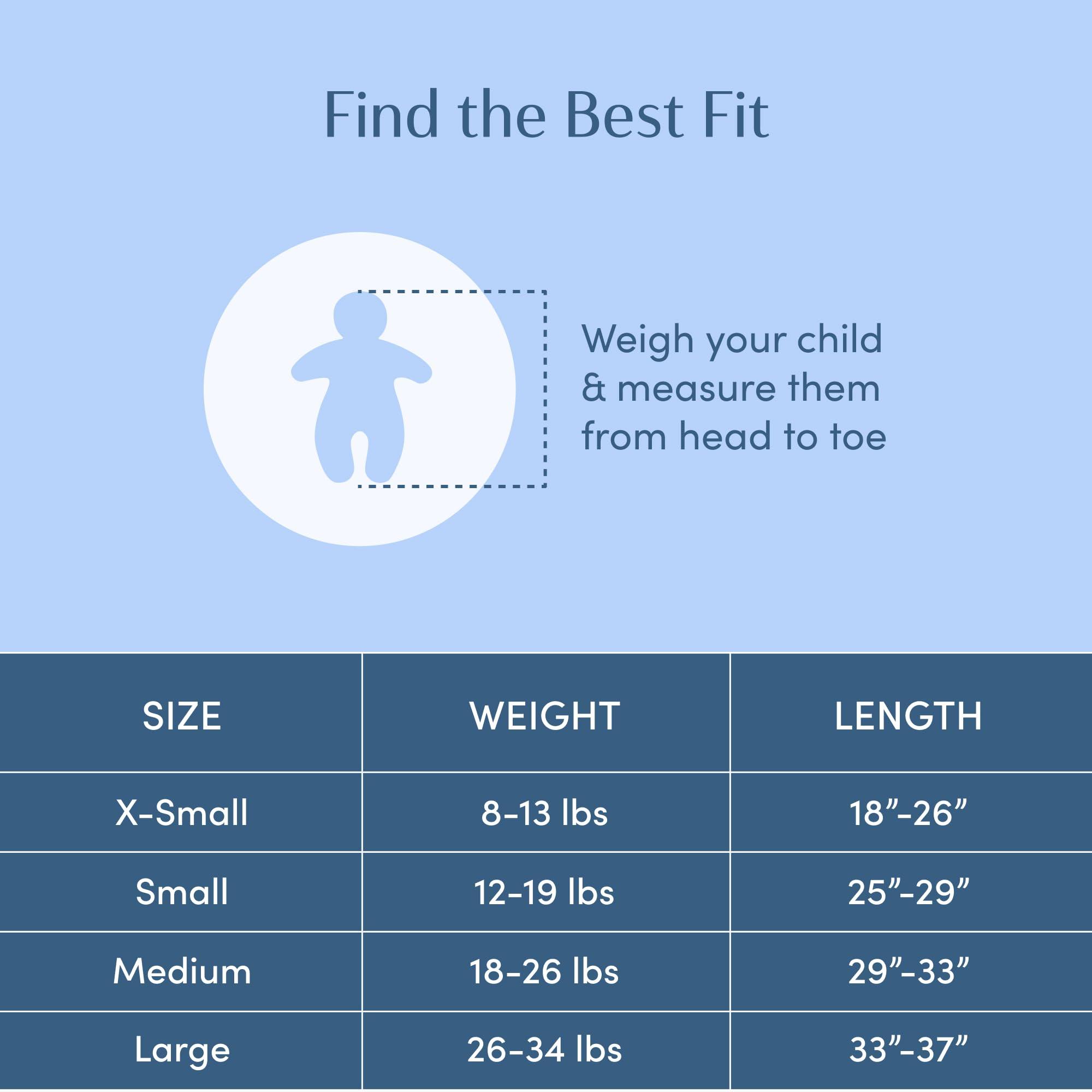 SleepingBaby SleepingBaby Zipadee-Zip Transitional Swaddle Sack, 6-12 Month - Roomy Zipper Swaddle for Easy Diaper Changes and Proper Hip Development - Baby Swaddle Sack, Medium - Classic Navy