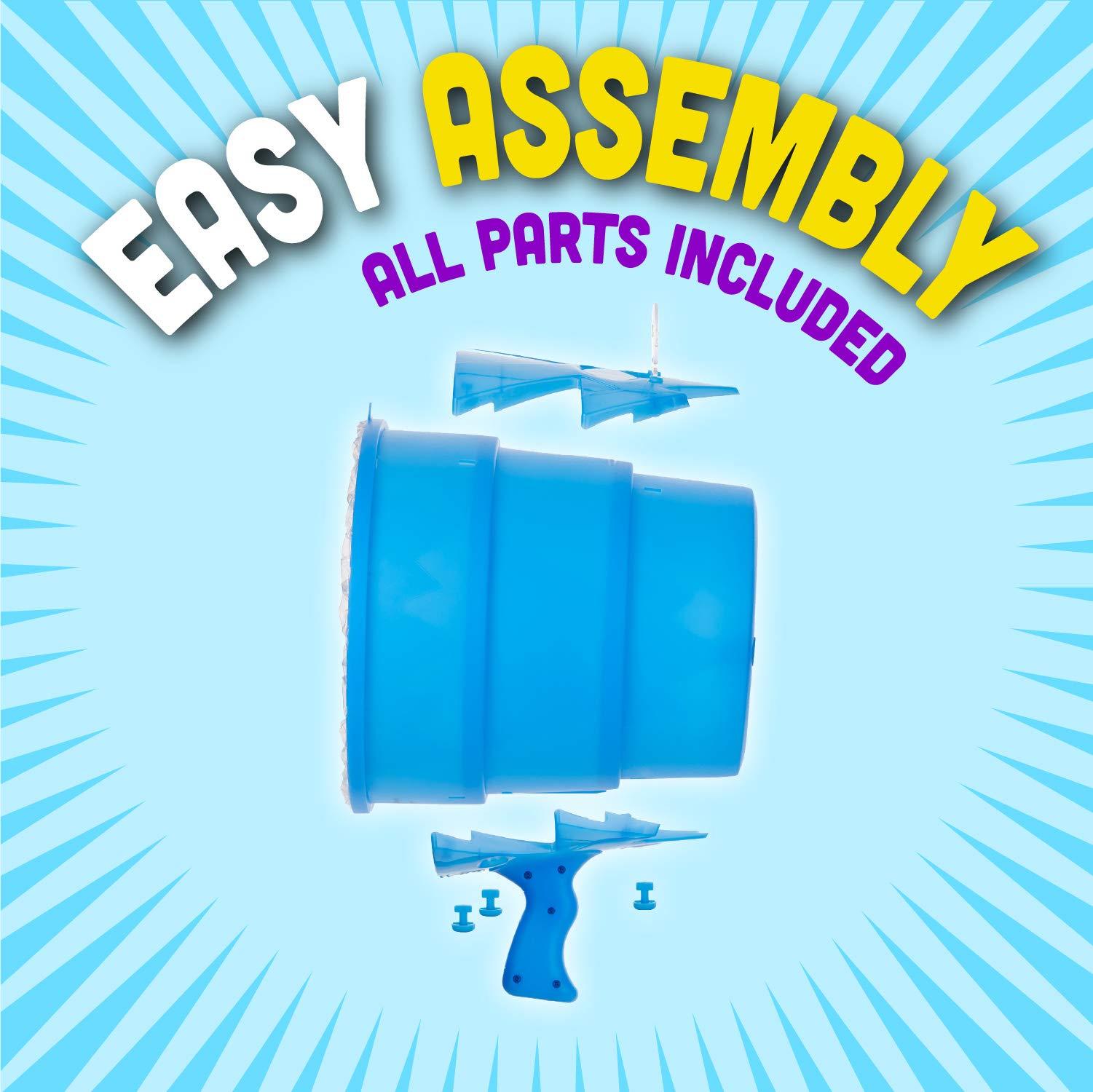 Squirrel Products Airzooka Air Blaster- Blows 'Em Away - Air Toy for Adults and Children Ages 6 and Older - Blue