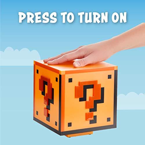 Paladone Paladone Super Mario Brothers Question Block Lamp, Light Up Figure