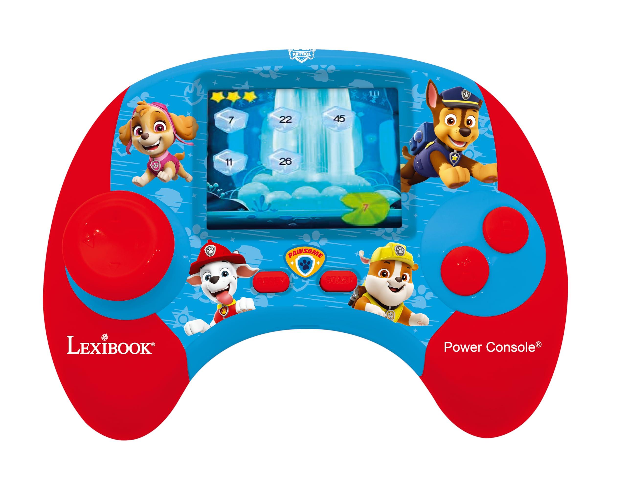 LEXiBOOK Lexibook, Paw Patrol, Power Console, Bilingual French/English Educational Game Console with 100 Activities, JCG100PAi1, Blue/Red