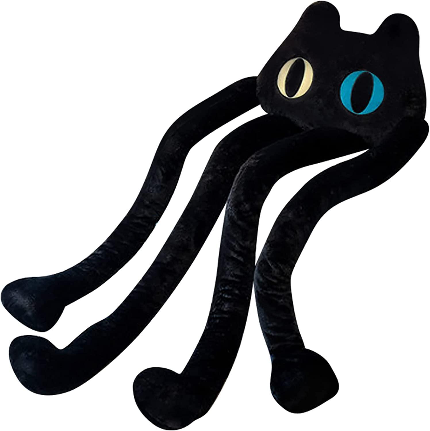 vitegaw vitegaw Long Cat Plush Pillow, 39\" Cute Black Cat Stuffed Animals Kawaii Soft Plushies,Big Plush Toys Gift for Girlfriend Kids