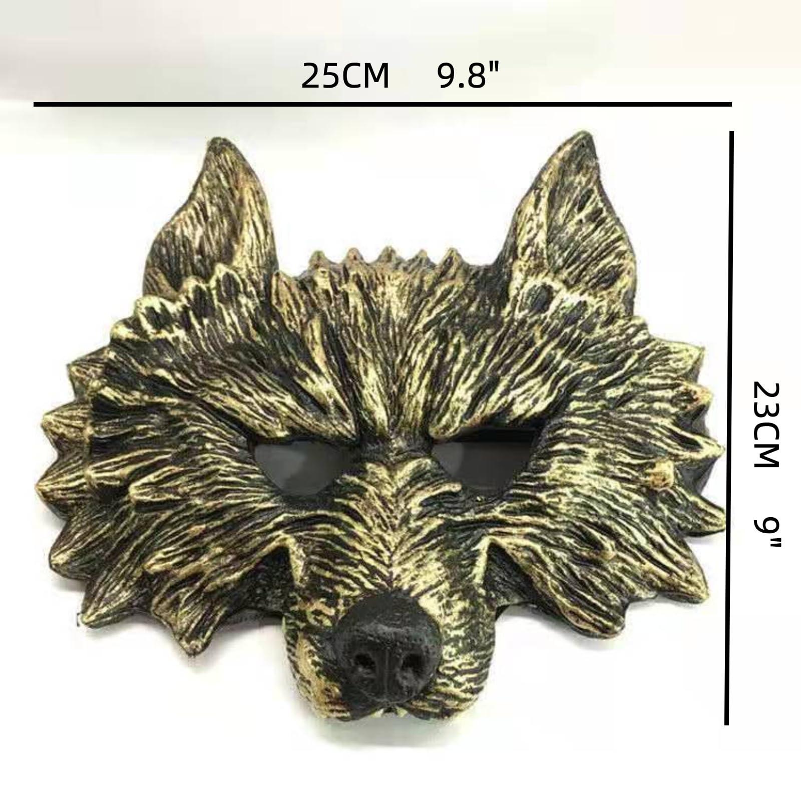 HIPIHOM HIPIHOM Golden Mask, Novelty Mask Halloween Cosplay Party Performance Costume Prop Mask for Man Cosplay