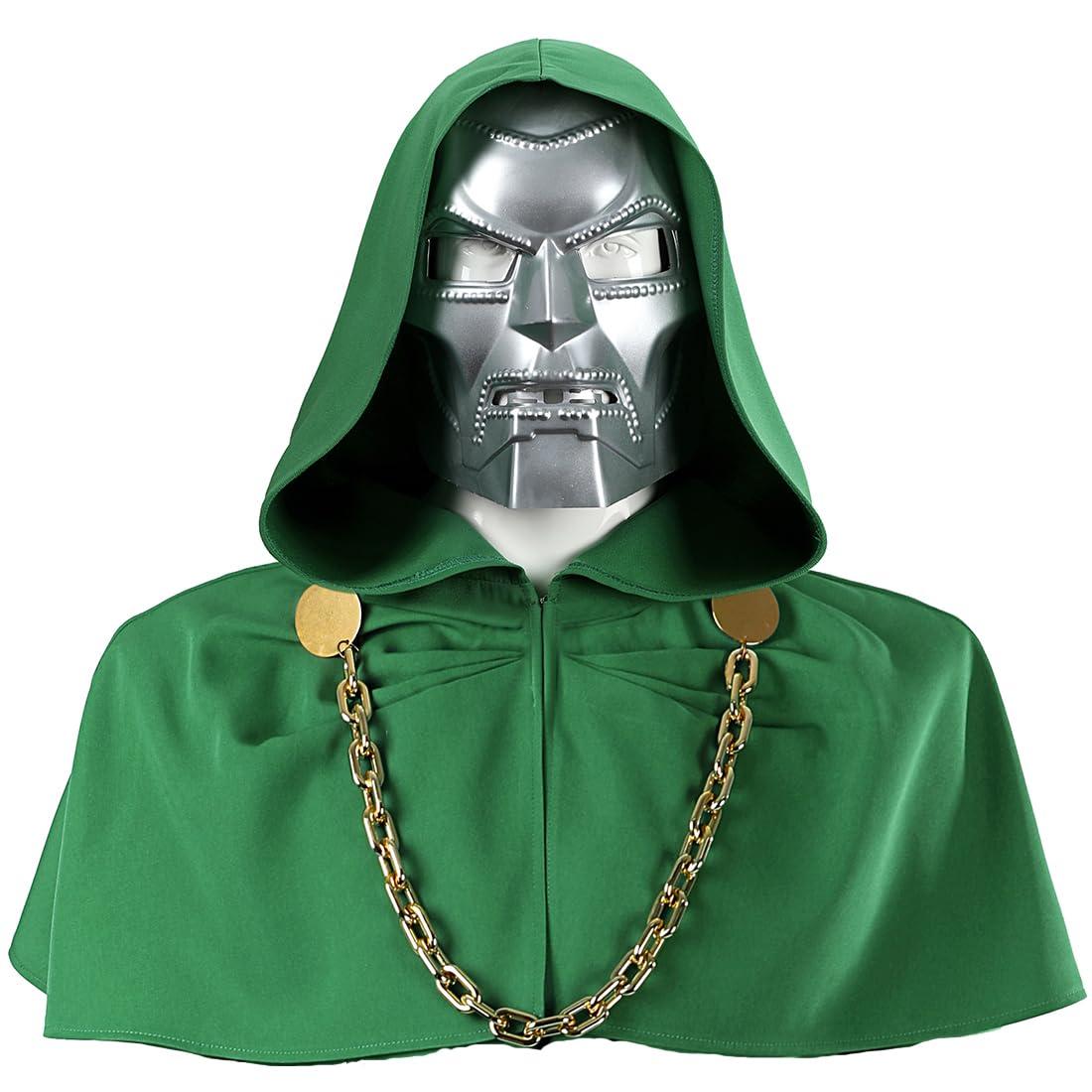 COSKEYFM COSKEYFM Unisex Doctor Doom Costume Shawl with Mask Halloween Victor von Doom Costume