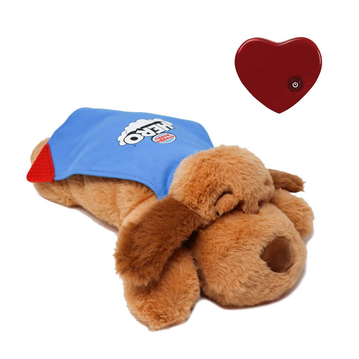 Snuggle Puppy Snuggle Puppy Hero for Kids - Calming Sensory Stuffed Heartbeat Toy with Super Cape for Fidgeting - Interactive Plush Comfort Companion for Ages 3+
