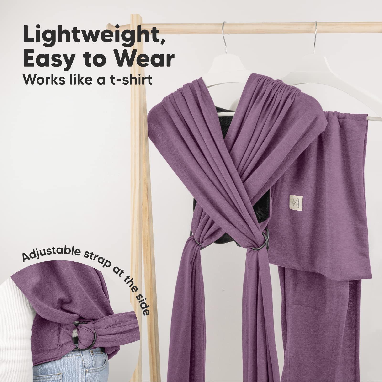KeaBabies KeaBabies Baby Wraps Carrier, D-Lite Baby Wrap & Baby Wrap Carrier - Easy-Wearing - All in 1 Original Breathable Baby Sling - Adjustable Baby Sling Carrier, Lightweight,Hands Free Baby Carrier Sling