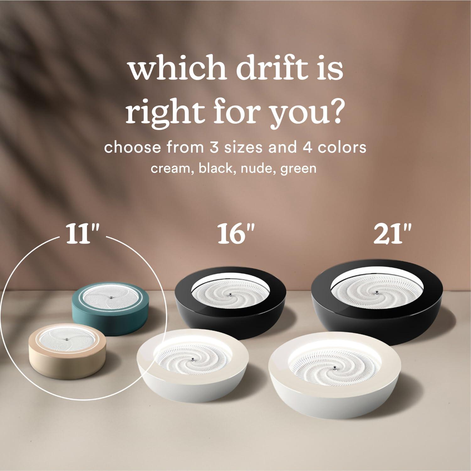 Homedics Homedics 11 Drift Sandscape, Compact Size, Zen Garden, Meditation Accessories, Decorative Sandscape, Smart LED Lighting, Wi-Fi Enabled (Nude)