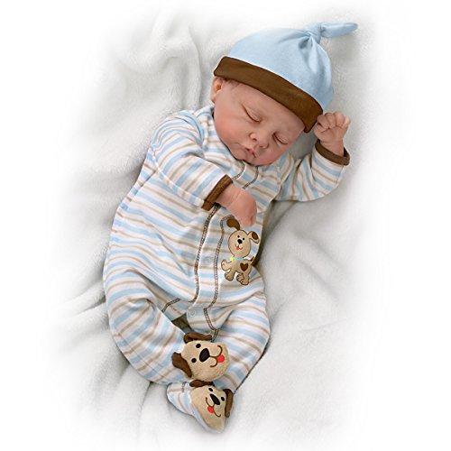 The Ashton-Drake Galleries The Ashton-Drake Galleries Sweet Dreams, Danny Weighted Lifelike Baby Boy Doll