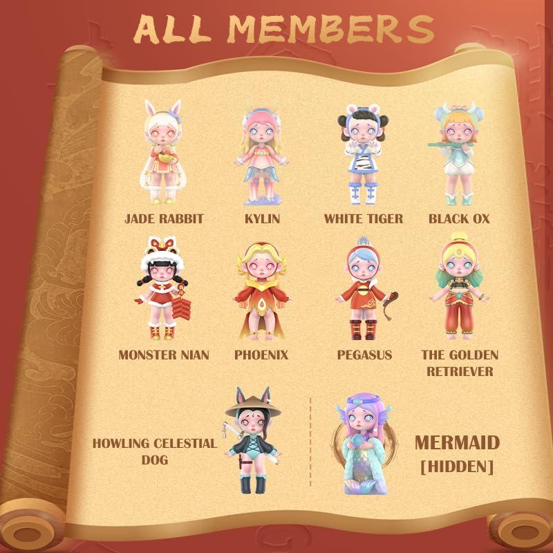 Generic Laura Blind Box Figures Chinese Style Series Surprise Cool Toys Cute Figures Blind Bag