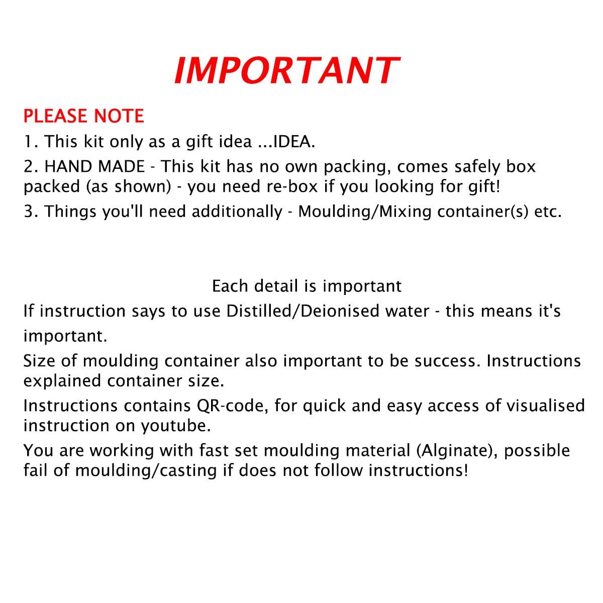 Body Cast Studio Baby Newborn 3D Hand Casting Moulding Kit | Gift Idea | Strictly for Newborns and up to 3 Years of Age | Handprint Footprint | Body Cast Studio (No Colour)