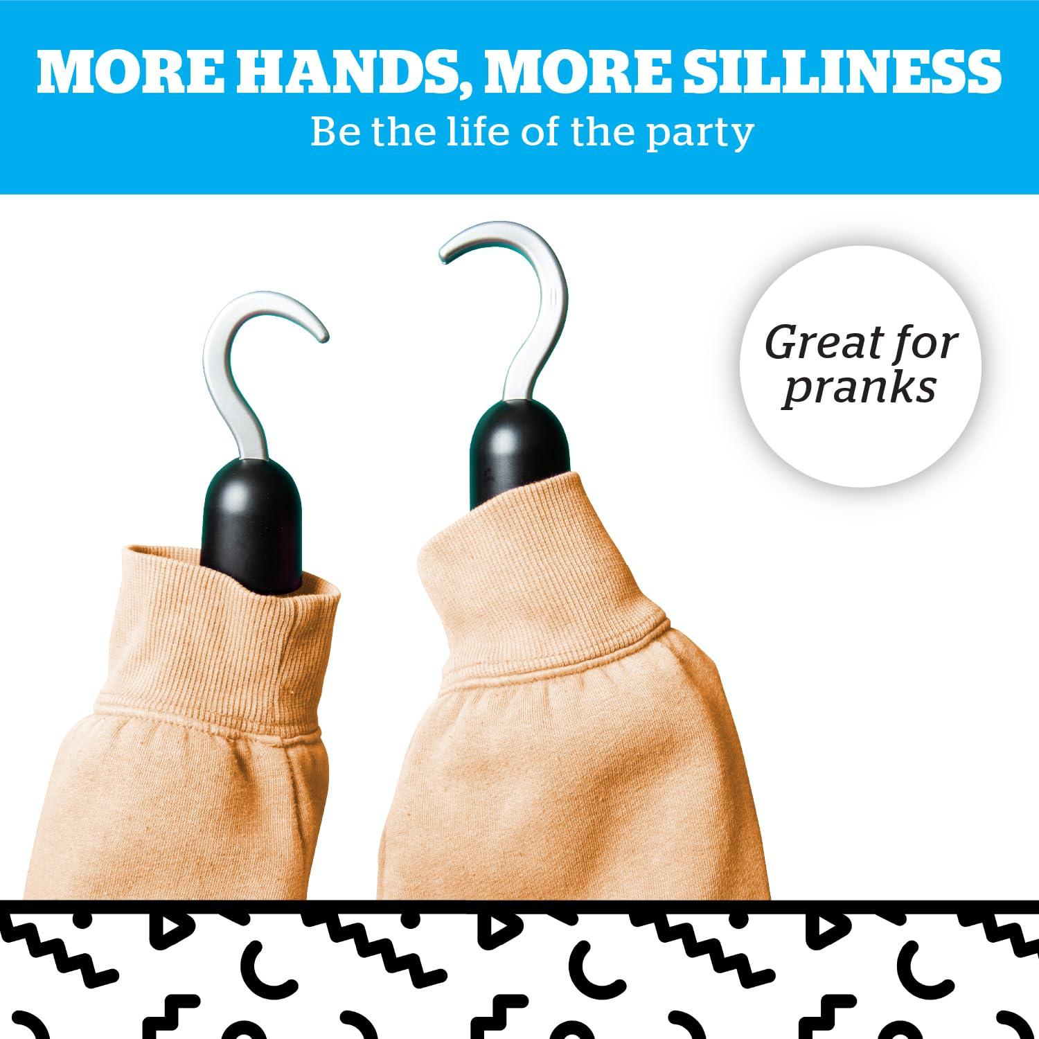 BigMouth Inc BigMouth Inc Tiny Hands Gag Gifts Baby Hands on a Stick - Fake Small Hands for Costumes and Pranks - Funny Stick Puppets - Party Assortment Set of 4