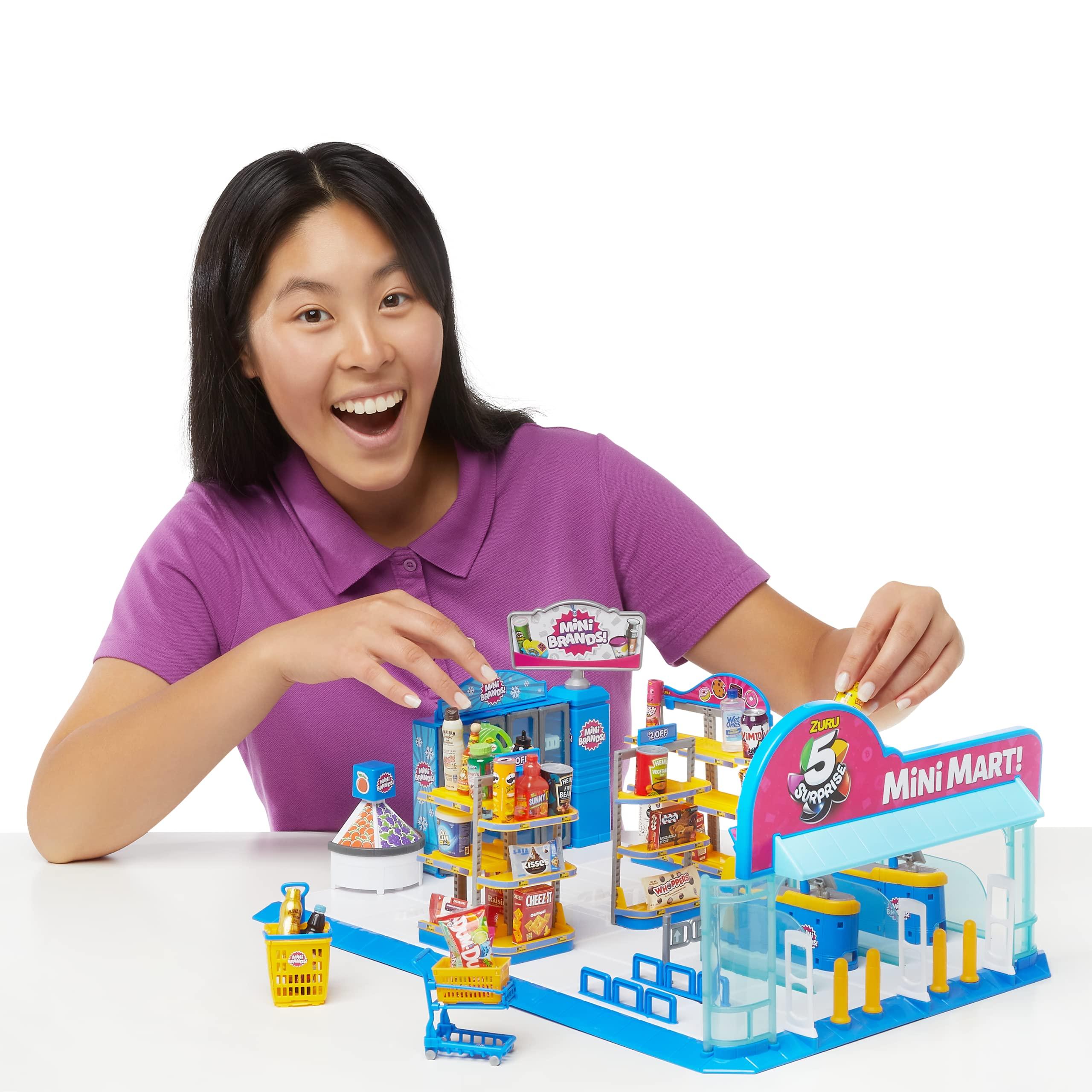 5 Surprise 5 Surprise Mini Brands - Mini Mart Playset by ZURU (Series 4) Exclusive and Mystery Collectibles