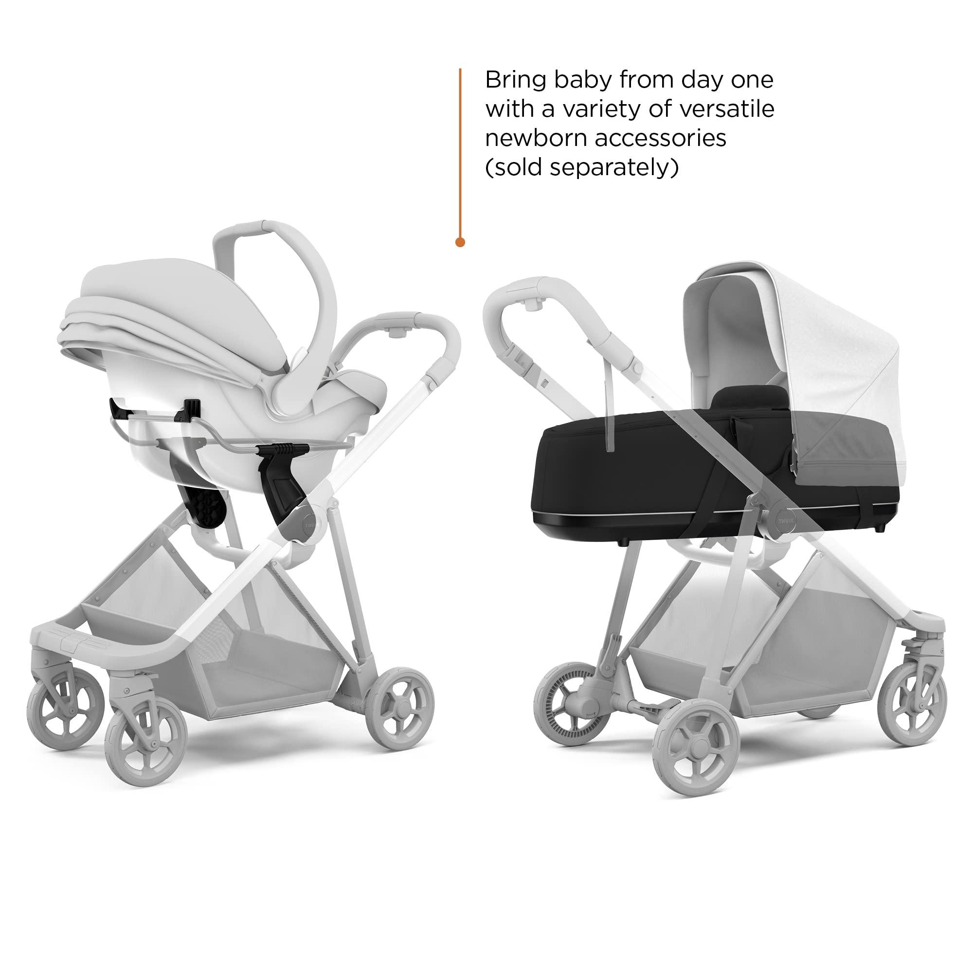 Thule Thule Shine Baby Stroller, Full-Size Stroller Features, Compact and Lightweight Design, Reversible seat, Spacious Storage Basket, Adjustable Leg Rest, Easy one-Hand fold