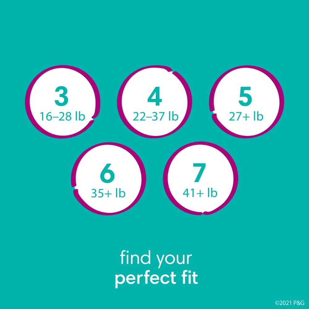 Pampers Pampers Diapers - Cruisers 360 - Size 7, 44 Count, Babyproof up to 100% Leakproof Pull-On Diaper