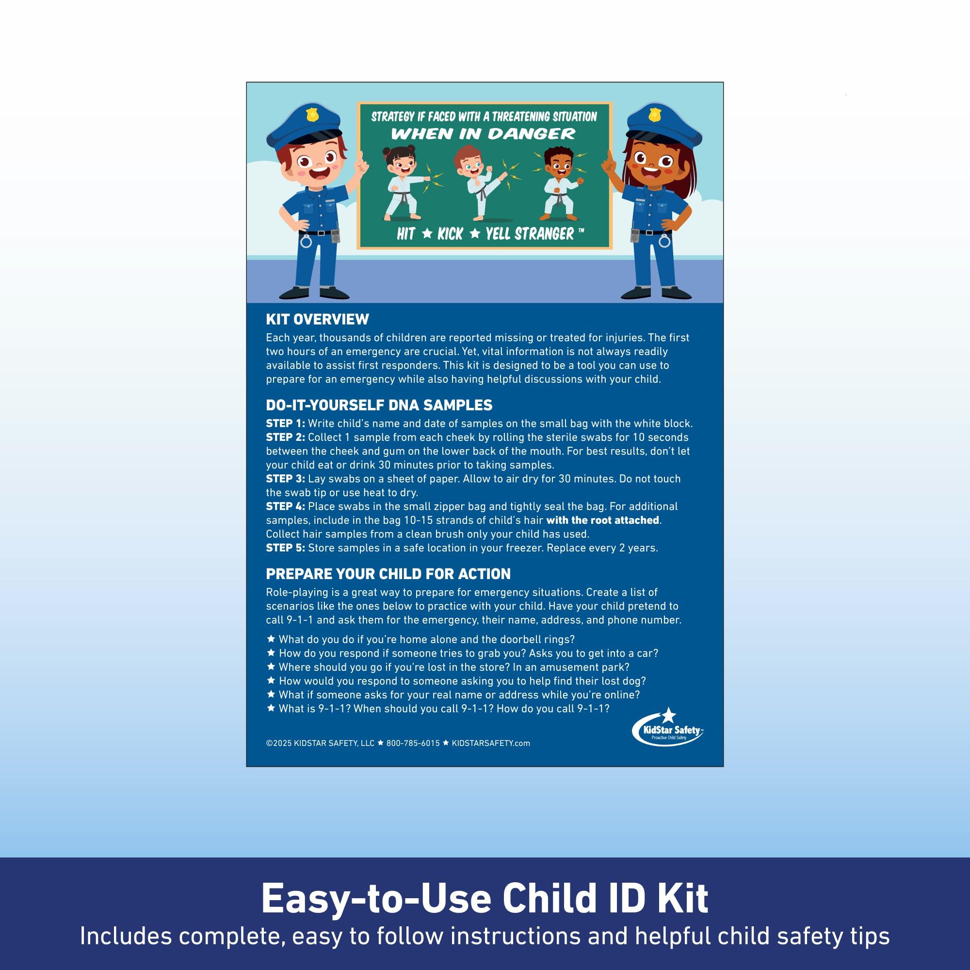 KidStar Safety KidStar Safety Who-I-Am Child ID Kits with Fingerprint & DNA Samples (5 Pack)