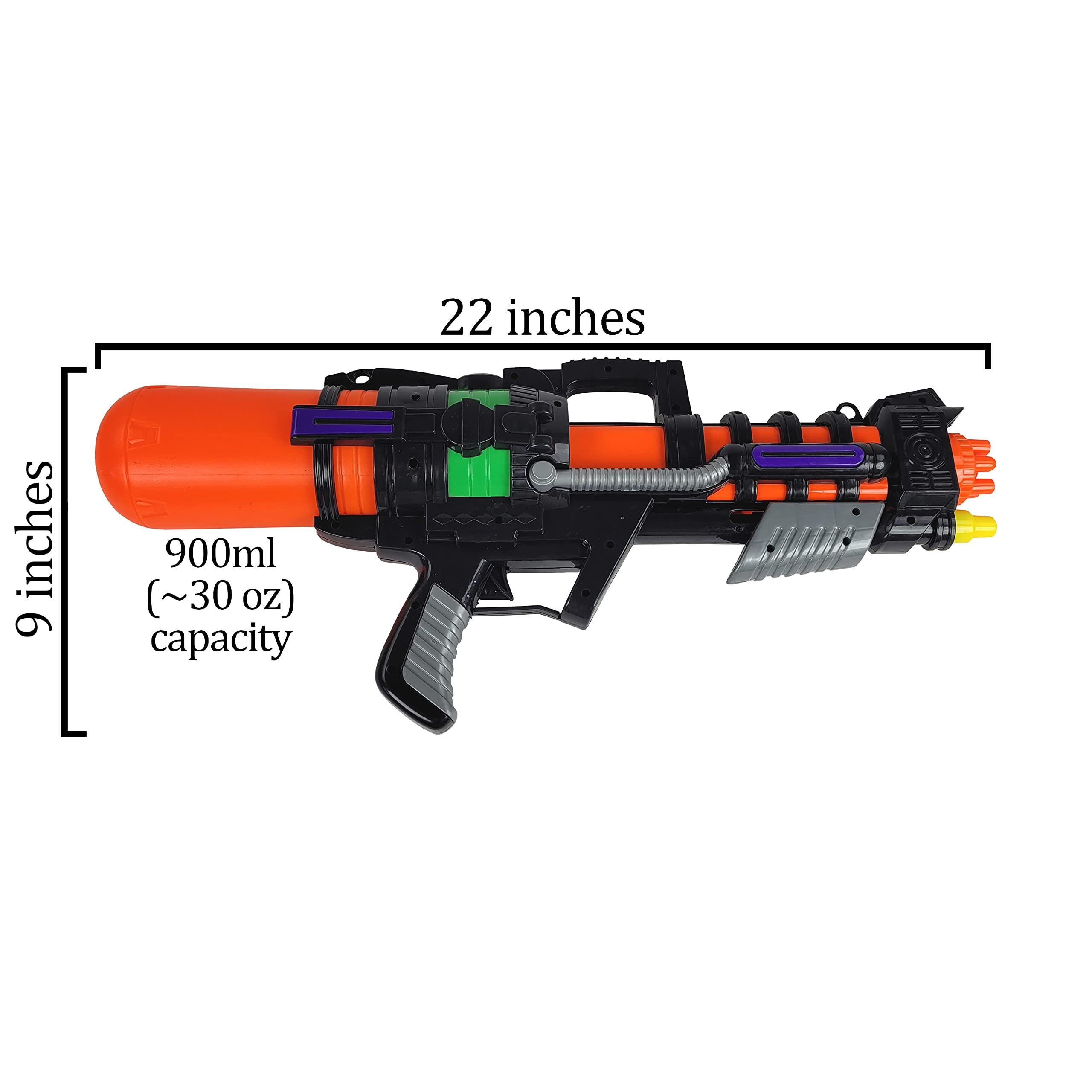 Zillywood 3 Pack 22\" Large Water Guns for Kids, High Capacity Super Squirt Gun Water Soaker Blaster - Big Size Long Shooting Range Water Gun for Boys Girls and Adults Outdoor Summer Water Toys (3 Pack)