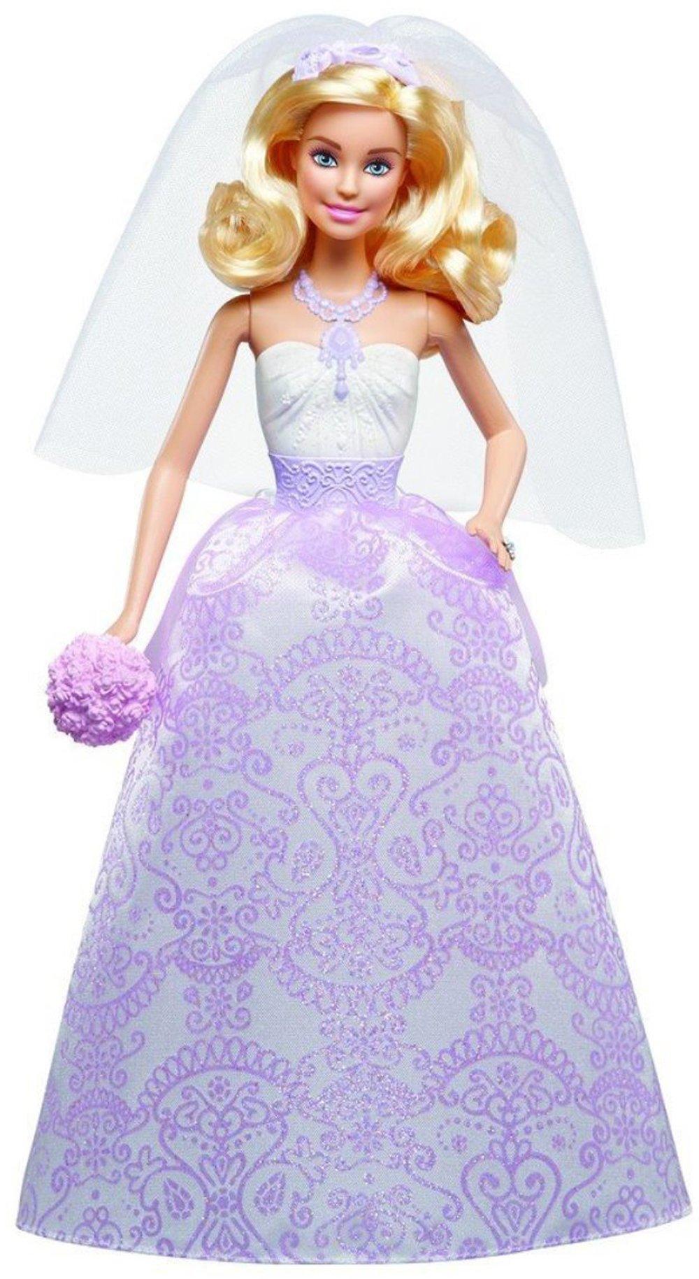 Barbie Barbie Wedding Set with Bride and Groom Dolls, Stacie, Chelsea and Accessories (Mattel DRJ88), Assorted Colour/Model