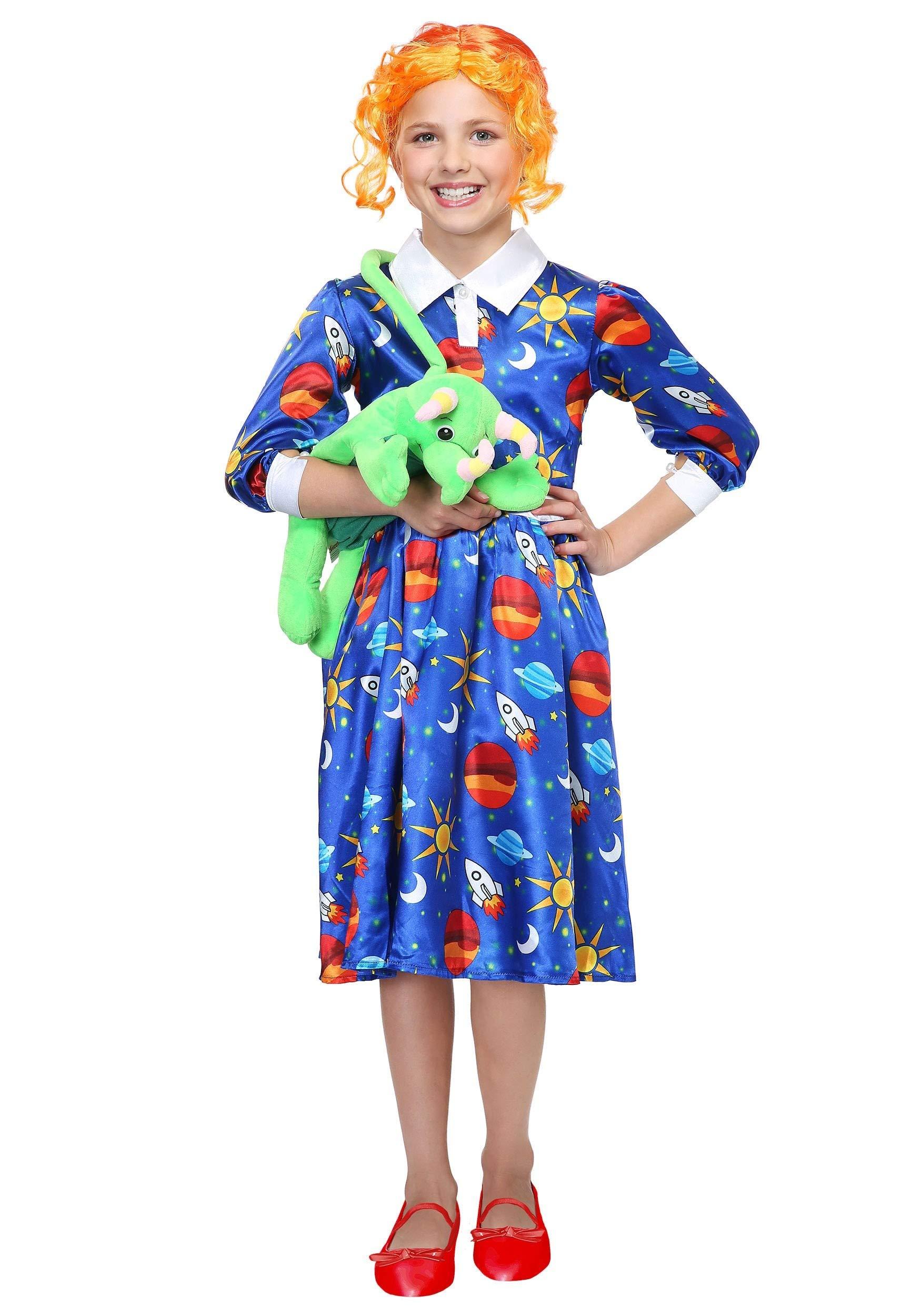 Fun Costumes Magic School Bus Miss Frizzle Costume for Kids - S BNDL Blue