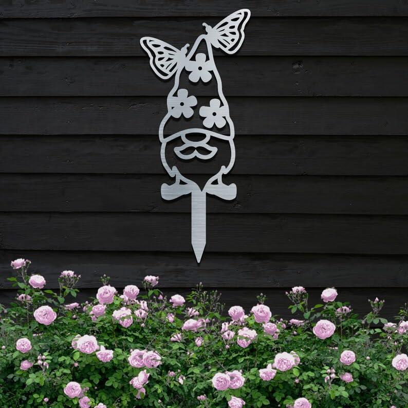 American Sign Letters Metal Yard Sign, Metal Lawn Gnome, Yard Sign, Yard Gnome, Garden Decor, Yard Sign with Stakes, Lawn Mounted Plaque, Lawn Sign, Metal Art